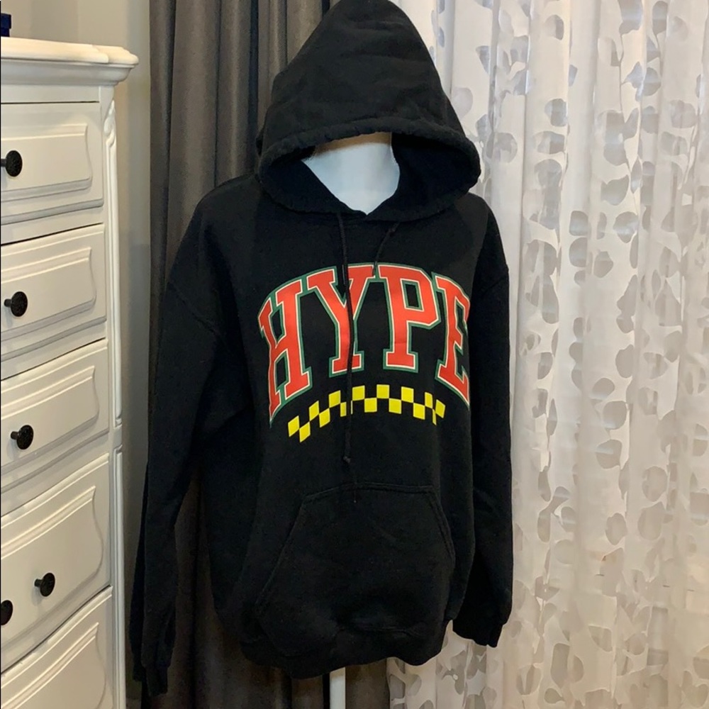 Hype black hoodie, size M